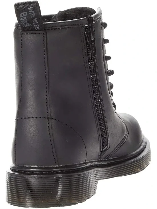 Dr. Martens Kids 1460 Pascal Mono Black Lace-Up Ankle Boots - Picture 4 of 6